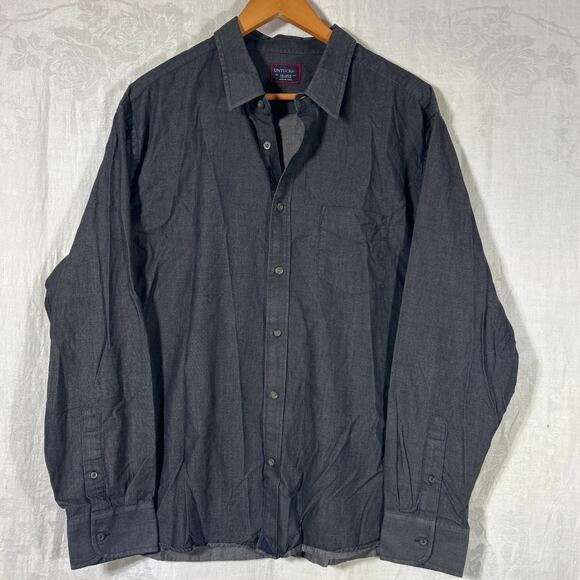 UNTUCKit Button Up XXL Gray Long Sleeve Cotton - Picture 1 of 9